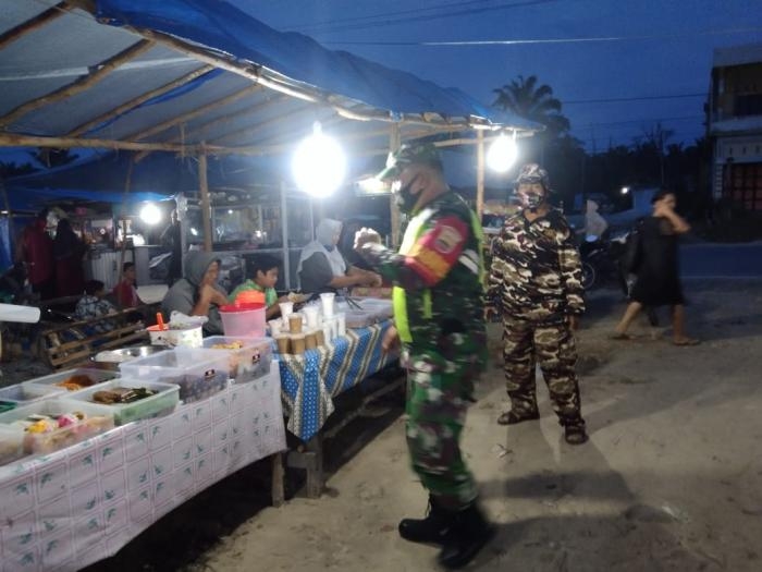 Riau Zona Merah, Personil TNI 11 Kandis Perketat Aturan Protokol Kesehatan